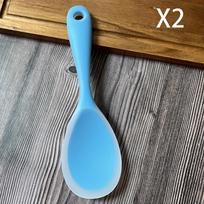 2 vnt. silikoninis ryžių šaukštas Naujas pusiau permatomas sutirštintas nelipnus atsparus aukštai temperatūrai lengvai valomas virtuvės mentelė kaušelis tinkamas ryžiams