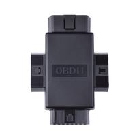 OBD2 OBDII skirstytuvo prailginimo 16 kontaktų ilgintuvo skirstytuvo kištukas iki 3 kištukų laido adapteris automobilių remontui black