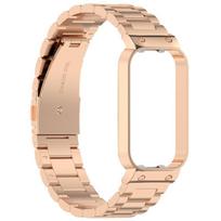 For Redmi Band 2 Watch Band 20mm Stainless Steel Watch Band 1 rožinio aukso spalvos
