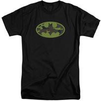 Batman Camo Logo Mens Tall T Shirt Black Officially Licensed XL black