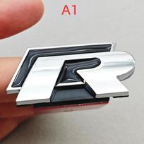 3D Metalinis Automobilio Logotipas R RLine Priekinės Grotelių Emblema Ženklelis Lipdukas A1
