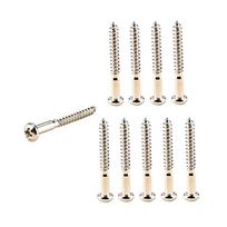 Pack of 10 Guitar Screw Kit for Electric Guitar Bridge Screw Neck Plate Mounting 1 white