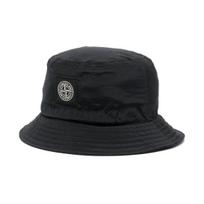 Stone Island Logo Patch Casual Comfortable Fashion Sunshade Fisherman Hat Kids hats Black 781690367-V0029 3