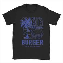 Men T-Shirt The Big Kahuna Burger Pulp Fiction Cool Cotton Tees Quentin Tarantino T Shirt Crew Neck Clothing Gift Idea 4XL blue