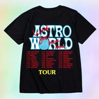 Astroworld Travis Scott Astroworld Reperis Tee Travis Scott Hip Hop Unisex marškinėliai S įvairiaspalvis
