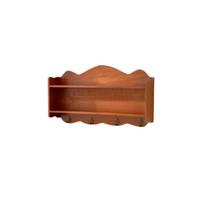 Wood Wall Mounted Shelf with Storage Grids - Hanging Cabinet for Kitchen and Dining Room Decor One Size ruda