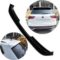 Volkswagen Tiguan L R-Line Galinis stogo spoileris (2017–2025 m.) - Be gręžimo, dažytas difuzorius Iceland Silver Spoiler black