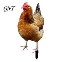 Decorative Garden Stake Realistic Acrylic Animal Yard Stake, 2D Flat Chicken Goose Bird Decor Bunny Sign for Pathway, Patio, Lawn Outdoor K brown