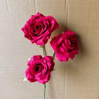 Artificial Flower Column for Car Celebrations and Weddings red