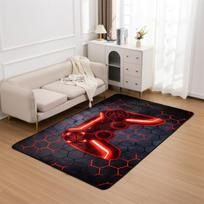 Game Console Area Rug for Bedroom Sofa Playroom Gaming A Living Room Geometric Bedside Rugs Gamer Decorative Floor Mat Carpet 40x60cm