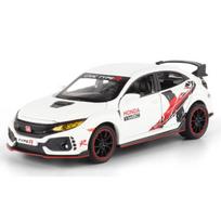 1/32 Honda Civic Type-R Super Modified Sport Car Alloy Metal Diecast Model Car Computer Desktop Ornaments Toys for Children balta