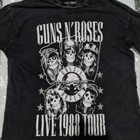 Guns N' Roses 1988 Tour short sleeve black color classic shirt KV41688 Unisex T-Shirt S gray