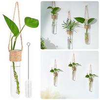 4pcs Hanging Glass Tube Vase Small Small Wall Vase Window Decoration For Room Decoration China Mainland