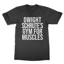 Dwight Schrute's Gym for Muscles t-shirt funny top Office tee 2XL