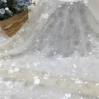 1 Jardo/Plotis 130cm Apvalus Blizgučių Audinys Didelis Siuvinėtas Sceninio Kostiumo Audinys Tinklelio Pagrindas Vestuvinės Suknelės Audinys rožinė raudona spalva