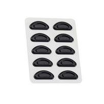 5Pairs Soft Silicone Adhesive Anti-Slip Nose Pads for Glasses Sunglasses Black/White Plastic Frame Compatible with All Glasses