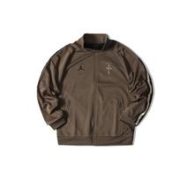 Air Jordan x Travis Scott Track Crossover logo Sports Jacket Asia Sizing 'Brown' Men's CK4036-260 S
