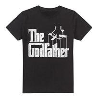 Godfather Logo 100% Cotton T-shirt Mens Tees Top S-2XL, Black S įvairiaspalvis