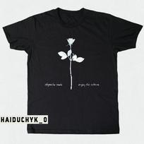 Depeche Mode Enjoy the Silence Unisex Juodi Marškinėliai Dydis S-5XL XXXXL black