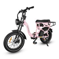20 Inch Fat Tires AVDL T7 500W City Commuting Electric Bicycle 48V18Ah Battery 100KM Range 25KM/H Max Speed 150KG Load Electric Bike For Unisex