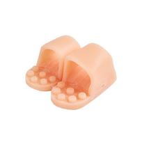 Silikoninis dviejų skylučių kojų pirštų korektorius ir tiesintuvas One Size beige