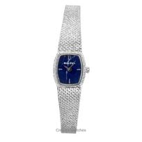 Bulova Laiko Deivė Nerūdijančio Plieno Mėlynas Ciferblatas Kvarcinis 96L343 Moteriškas Laikrodis mėlyna