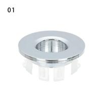 Hollow Tub Drain Stopper Round Ring Sink Hole Cover Trim Ring Cap Overflow Covers Basin Insert Replacement