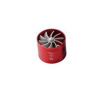 Hose Dia 6.5mm Turbine Supercharger Fan Turbo Car Air Intake Turbine Auto Turbo Double Sided Turbo Red-Single Sided