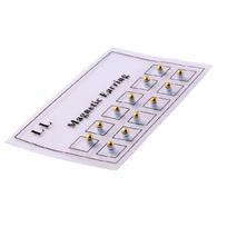 12x/Card Magnetic Stud Earring Nose Lip Round Ball Fake Non Pierced Jewelry Gift 1