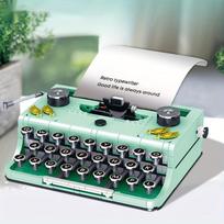 820 VNT Retro rašomoji mašinėlė Statybiniai kaladėlės Kūrybiškos mikro kaladėlės Žaislas Suaugusiems Vaikams Šventinės dovanos Klasikinis aparatas