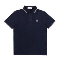STone ISland Mini Wappen Logo PaTch Polo Men S ShorT Sleeve T ShirT l1S152200010 L1S152200010 S0018 V0020 (XL)
