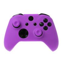 Soft Silicone Cover Skin Anti-Slip Controller Protective for Case with Thumb Grips Analog Cap for XB One Gamepad violetinė