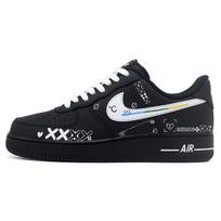Nike Air Force 1 CSGO Print Collection 2.0 Cushioning, Wear Resistant Low top Skateboard Shoes Unisex Black White FZ0627-010(Team241-CSgo2.0) 44.5