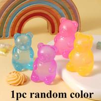 Bear Gummy Soft Antistress Fidget Squishy Toys Venting Ball Decompression Pinching Squeeze Toy For Children Birthday Party Favor