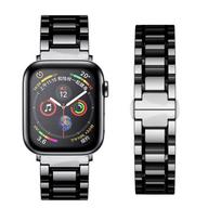 Ceramic Metal strap for Apple watch 45mm 44mm 41mm 42mm 46mm Replacement bracelet Wristband iwatch Ultra 10 9 8 7 6 5 4 SE band S10-42mm 38 40 41mm gray