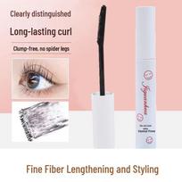 Waterproof Eyelash Primer: Lengthening & Curling with Fine Brush, Smudge-Proof Liquid - Ideal for Live Streaming.