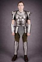 Women's Medieval Cuirass Armor Set Steel Cuirass Chainmail Pauldrons LARP Cosplay Costume