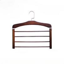Solid Wood Clothes Drying Rack Wardrobe Storage Multi-function Solid Wood Trouser Towel Rack Home Apartment Clothes Rack black