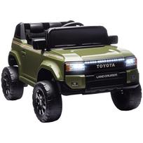 Elektrinis automobilis vaikams TOYOTA Land Cruiser 12V su nuotolinio valdymo pultu, Amžius 3-8 metai, Žalias 99 x 66 x 55.5 cm