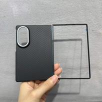 skirta Samsung Galaxy Z Fold 8 aukštos kokybės magnetinis 1500D anglies pluošto rašto PC dėklas Kevlaro odos pojūtis Belaidžio įkrovimo dangtelis Galaxy Z Fold 8