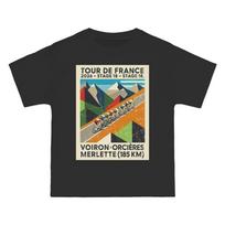Tour De France 2026 Stage 18 Voiron Orciresmerlette Tshirt 2026 Summer Unisex Unisex Cotton Oversized Tshirt Streetwear Y2K M