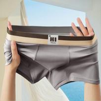 Vyriškos Seksualios Medvilninės Kelnaitės Intymus Apatinis Trikotažas Homme Bokseriai Terminiai Šortai Apatinis Trikotažas Apatinės Kelnaitės L tamsiai pilka spalva