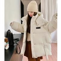 Winter Coat Women Clothing Trend Warmth Thick Puffer Jackets Parkas Bread Coat Hooded Long Sleeve Outerwear Loose Tops XS balta