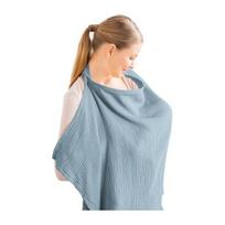 Moteriškas maitinimo krūtimi uždangalas su 2 kišenėmis, reguliuojamais dirželiais, kvėpuojantis maitinimo apsiaustas, šalis maitinimui krūtimi 100cm white