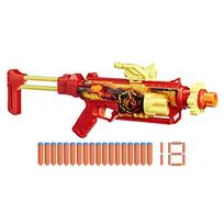 Hasbro Nerf Loadout Flare Fusion Blaster su 3 keičiamais priedais ir 18 N1 šovinių, žaislas ir dovana vaikams, 8+ metų, G3142, autentiškas red