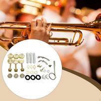 Trimito remonto rinkinys Jungiamasis strypas Vožtuvo dangtelis Vario instrumentų klavišų sistemoms Stūmoklio kotas Būtinas brown