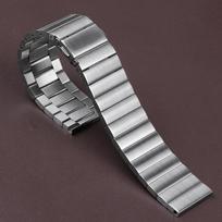 Metalinė laikrodžio apyrankė Nerūdijančio plieno apyrankė 18mm 20mm 22mm Omega dirželiui Universalus laikrodžio dirželis Seiko laikrodžiui Prabangi apyrankė vyrams 18mm sidabras