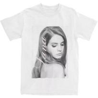 Dainininkės Lana Del Rey Apranga Marškinėliai T-shirt Drabužiai Vasara Vyriškas Moteriškas Viršus T-shirt Trumpomis Rankovėmis Streetwear Laisvas Atsitiktinis Madingas#Spalva S juoda