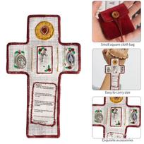 Bestselling Pocket Shrine with Silver Cross Included gray