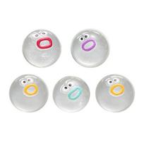 5/10/15/20Pcs Mini Expression Stress Ball Anxiety Relief Clear Cartoon Ball Squeeze Toy Sensory Ball Fidget Desk Toy Party Favors 5pcs white